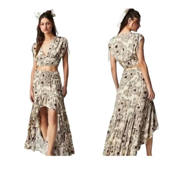 NEW Free people morning sun set two piece boho size small - Picture 1 of 10